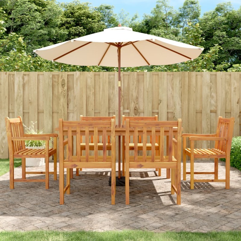 vidaXL Gartenstühle 6 Stk. 56x55,5x90 cm Massivholz Akazie vidaXL Gartenstühle 6 Stk. 56x55,5x90 cm Massivholz Akazie