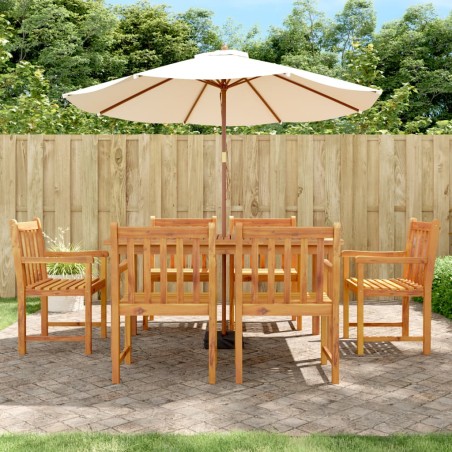 vidaXL Gartenstühle 6 Stk. 56x55,5x90 cm Massivholz Akazie