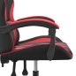 Gaming-Stuhl Drehbar Schwarz und Rot Kunstleder Gaming-Stuhl Drehbar Schwarz und Rot Kunstleder