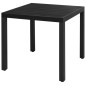 vidaXL 3-tlg. Garten-Essgruppe PVC Rattan Schwarz vidaXL 3-tlg. Garten-Essgruppe PVC Rattan Schwarz