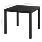 vidaXL 3-tlg. Garten-Essgruppe PVC Rattan Schwarz vidaXL 3-tlg. Garten-Essgruppe PVC Rattan Schwarz