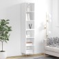 vidaXL Highboard Hochglanz-Weiß 34,5x32,5x180 cm Holzwerkstoff vidaXL Highboard Hochglanz-Weiß 34,5x32,5x180 cm Holzwerkstoff