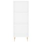 vidaXL Highboard Hochglanz-Weiß 34,5x32,5x180 cm Holzwerkstoff vidaXL Highboard Hochglanz-Weiß 34,5x32,5x180 cm Holzwerkstoff