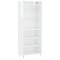 vidaXL Highboard Hochglanz-Weiß 69,5x32,5x180 cm Holzwerkstoff vidaXL Highboard Hochglanz-Weiß 69,5x32,5x180 cm Holzwerkstoff