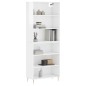 vidaXL Highboard Hochglanz-Weiß 69,5x32,5x180 cm Holzwerkstoff vidaXL Highboard Hochglanz-Weiß 69,5x32,5x180 cm Holzwerkstoff