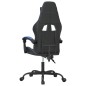 Gaming-Stuhl Drehbar Schwarz und Blau Kunstleder Gaming-Stuhl Drehbar Schwarz und Blau Kunstleder