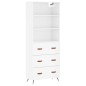 vidaXL Highboard Hochglanz-Weiß 69,5x34x180 cm Holzwerkstoff vidaXL Highboard Hochglanz-Weiß 69,5x34x180 cm Holzwerkstoff