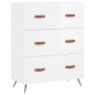 vidaXL Highboard Hochglanz-Weiß 69,5x34x180 cm Holzwerkstoff vidaXL Highboard Hochglanz-Weiß 69,5x34x180 cm Holzwerkstoff
