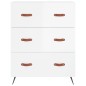 vidaXL Highboard Hochglanz-Weiß 69,5x34x180 cm Holzwerkstoff vidaXL Highboard Hochglanz-Weiß 69,5x34x180 cm Holzwerkstoff