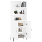 vidaXL Highboard Weiß 69,5x34x180 cm Holzwerkstoff vidaXL Highboard Weiß 69,5x34x180 cm Holzwerkstoff