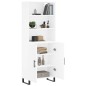 vidaXL Highboard Weiß 69,5x34x180 cm Holzwerkstoff vidaXL Highboard Weiß 69,5x34x180 cm Holzwerkstoff