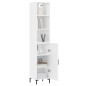 vidaXL Highboard Weiß 34,5x34x180 cm Holzwerkstoff vidaXL Highboard Weiß 34,5x34x180 cm Holzwerkstoff