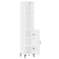 vidaXL Highboard Weiß 34,5x34x180 cm Holzwerkstoff vidaXL Highboard Weiß 34,5x34x180 cm Holzwerkstoff