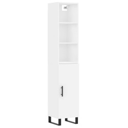 vidaXL Highboard Weiß 34,5x34x180 cm Holzwerkstoff