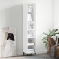 vidaXL Highboard Weiß 34,5x32,5x180 cm Holzwerkstoff vidaXL Highboard Weiß 34,5x32,5x180 cm Holzwerkstoff