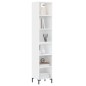 vidaXL Highboard Weiß 34,5x32,5x180 cm Holzwerkstoff vidaXL Highboard Weiß 34,5x32,5x180 cm Holzwerkstoff
