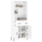 vidaXL Highboard Weiß 69,5x34x180 cm Holzwerkstoff vidaXL Highboard Weiß 69,5x34x180 cm Holzwerkstoff