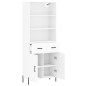 vidaXL Highboard Weiß 69,5x34x180 cm Holzwerkstoff vidaXL Highboard Weiß 69,5x34x180 cm Holzwerkstoff