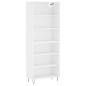 vidaXL Highboard Weiß 69,5x32,5x180 cm Holzwerkstoff vidaXL Highboard Weiß 69,5x32,5x180 cm Holzwerkstoff