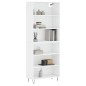 vidaXL Highboard Weiß 69,5x32,5x180 cm Holzwerkstoff vidaXL Highboard Weiß 69,5x32,5x180 cm Holzwerkstoff