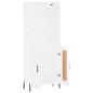 vidaXL Highboard Weiß 69,5x34x180 cm Holzwerkstoff vidaXL Highboard Weiß 69,5x34x180 cm Holzwerkstoff