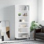 vidaXL Highboard Weiß 69,5x32,5x180 cm Holzwerkstoff vidaXL Highboard Weiß 69,5x32,5x180 cm Holzwerkstoff