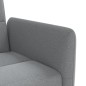 Schlafsofa mit Getränkehaltern Hellgrau Stoff Schlafsofa mit Getränkehaltern Hellgrau Stoff