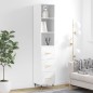 vidaXL Highboard Weiß 34,5x34x180 cm Holzwerkstoff vidaXL Highboard Weiß 34,5x34x180 cm Holzwerkstoff