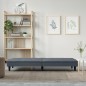 Schlafsofa mit Getränkehaltern Dunkelgrau Samt Schlafsofa mit Getränkehaltern Dunkelgrau Samt