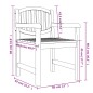 vidaXL Gartenstühle 6 Stk. 58x59x88 cm Massivholz Teak vidaXL Gartenstühle 6 Stk. 58x59x88 cm Massivholz Teak