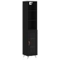 vidaXL Highboard Schwarz 34,5x34x180 cm Holzwerkstoff vidaXL Highboard Schwarz 34,5x34x180 cm Holzwerkstoff