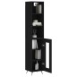 vidaXL Highboard Schwarz 34,5x34x180 cm Holzwerkstoff vidaXL Highboard Schwarz 34,5x34x180 cm Holzwerkstoff