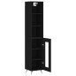 vidaXL Highboard Schwarz 34,5x34x180 cm Holzwerkstoff vidaXL Highboard Schwarz 34,5x34x180 cm Holzwerkstoff