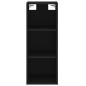 vidaXL Highboard Schwarz 34,5x34x180 cm Holzwerkstoff vidaXL Highboard Schwarz 34,5x34x180 cm Holzwerkstoff