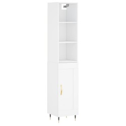vidaXL Highboard Weiß 34,5x34x180 cm Holzwerkstoff