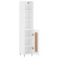 vidaXL Highboard Weiß 34,5x34x180 cm Holzwerkstoff vidaXL Highboard Weiß 34,5x34x180 cm Holzwerkstoff