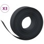 vidaXL Rasenkanten 3 Stk. Schwarz 10 m 15 cm Polyethylen vidaXL Rasenkanten 3 Stk. Schwarz 10 m 15 cm Polyethylen