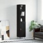 vidaXL Highboard Schwarz 34,5x34x180 cm Holzwerkstoff vidaXL Highboard Schwarz 34,5x34x180 cm Holzwerkstoff