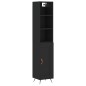vidaXL Highboard Schwarz 34,5x34x180 cm Holzwerkstoff vidaXL Highboard Schwarz 34,5x34x180 cm Holzwerkstoff