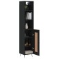 vidaXL Highboard Schwarz 34,5x34x180 cm Holzwerkstoff vidaXL Highboard Schwarz 34,5x34x180 cm Holzwerkstoff