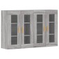vidaXL Wandschränke 2 Stk. Grau Sonoma Holzwerkstoff vidaXL Wandschränke 2 Stk. Grau Sonoma Holzwerkstoff