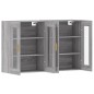 vidaXL Wandschränke 2 Stk. Grau Sonoma Holzwerkstoff vidaXL Wandschränke 2 Stk. Grau Sonoma Holzwerkstoff