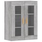 vidaXL Wandschränke 2 Stk. Grau Sonoma Holzwerkstoff vidaXL Wandschränke 2 Stk. Grau Sonoma Holzwerkstoff