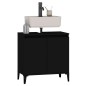 vidaXL Waschbeckenunterschrank Schwarz 58x33x60 cm Holzwerkstoff vidaXL Waschbeckenunterschrank Schwarz 58x33x60 cm Holzwerkstoff