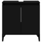 vidaXL Waschbeckenunterschrank Schwarz 58x33x60 cm Holzwerkstoff vidaXL Waschbeckenunterschrank Schwarz 58x33x60 cm Holzwerkstoff