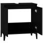vidaXL Waschbeckenunterschrank Schwarz 58x33x60 cm Holzwerkstoff vidaXL Waschbeckenunterschrank Schwarz 58x33x60 cm Holzwerkstoff