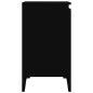 vidaXL Waschbeckenunterschrank Schwarz 58x33x60 cm Holzwerkstoff vidaXL Waschbeckenunterschrank Schwarz 58x33x60 cm Holzwerkstoff
