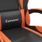 Gaming-Stuhl Drehbar Schwarz und Orange Kunstleder Gaming-Stuhl Drehbar Schwarz und Orange Kunstleder