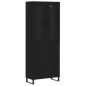 Highboard Schwarz 69,5x34x180 cm Holzwerkstoff Highboard Schwarz 69,5x34x180 cm Holzwerkstoff