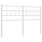 vidaXL Kopfteil Metall Weiß 120 cm
